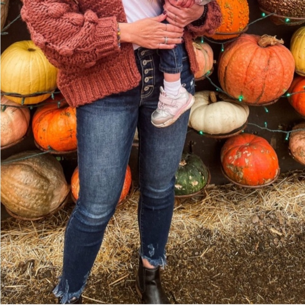 Kancan button up skinny jeans